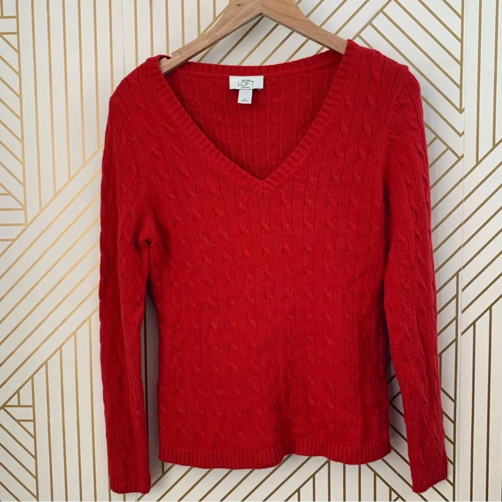 LOFT cable knit